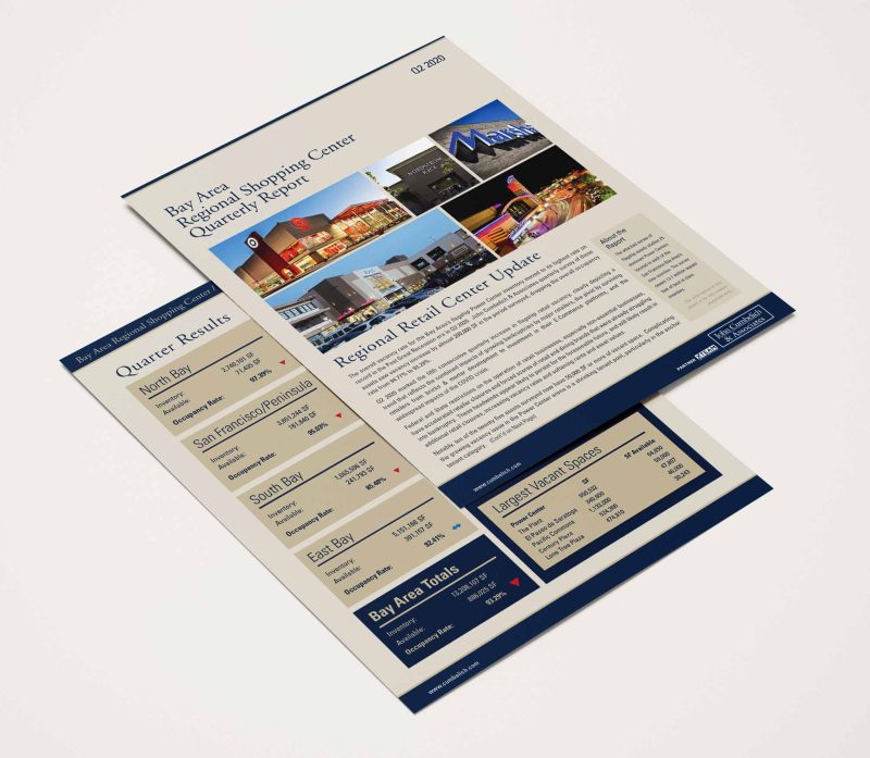 <b>Bay Area Regional Shopping Center<br />
Quarterly Report</b>