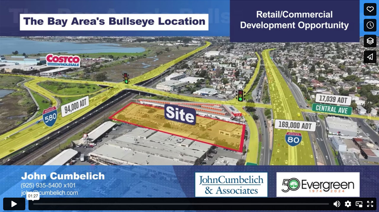 <b>Retail/Commercial<br />
Development Opportunity<br />
<br />
The Bay Area's Bullseye Location</b>